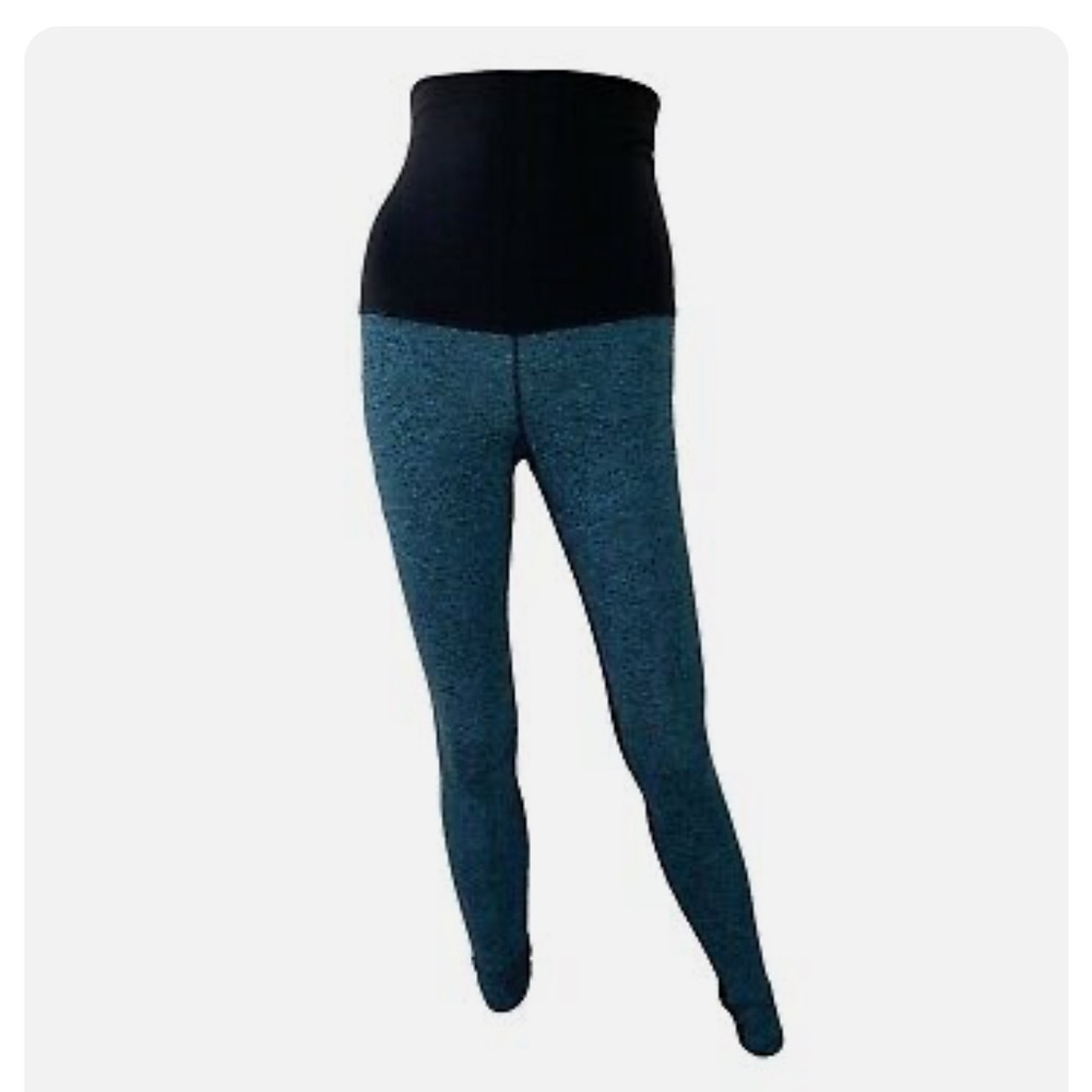 Pure Barre Leggings XS Splits 59 Gemini Three Way Tight Blue Black High‎ Rise
